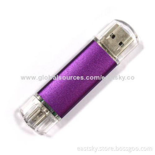Custom OTG flash drive, compatible with PC, notebook or mobile phone, USB2.0 interfaceNew